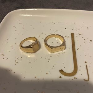 Gold Coloured Rings